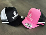 BRONZE WING Striped Trucker Cap - Pink