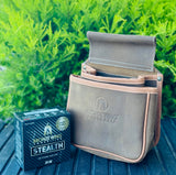 BRONZE WING Leather Shell Pouch