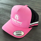 BRONZE WING Striped Trucker Cap - Pink