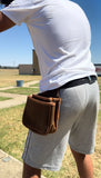 BRONZE WING Leather Shell Pouch