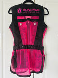 BRONZE WING Ladies Shooting Vest - PINK (Right Hand)