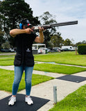 BRONZE WING Ladies Shooting Vest - BLACK (Right Hand)