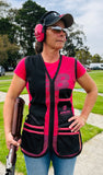 BRONZE WING Ladies Shooting Vest - PINK (Right Hand)