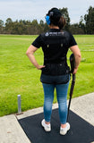 BRONZE WING Ladies Shooting Vest - BLACK (Right Hand)