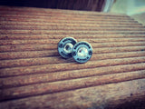 BRONZE WING Stud Earrings with Swarovski Crystals