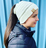 BRONZE WING Ponytail Beanie
