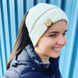 BRONZE WING Ponytail Beanie