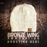 BRONZE WING Ponytail Beanie