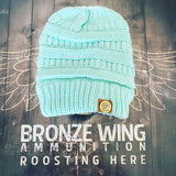 BRONZE WING Ponytail Beanie