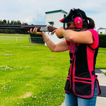 BRONZE WING Ladies Shooting Vest - PINK (Left Hand)