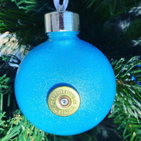 Christmas Bauble - Oasis Blue Sparkle